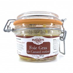 Foie gras de canard entier bocal 130 grs