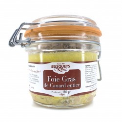 Foie gras de canard entier bocal 180 grs